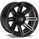 4PLAY 4P08 Brushed Wheel Brushed Black Wheel