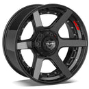 4PLAY 4P60 Brushed Wheel Brushed Black Wheel