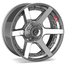 4PLAY 4P60 Brushed Wheel Brushed Gunmetal Wheel