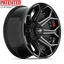4PLAY 4P80R Brushed Wheel Brushed Black Wheel