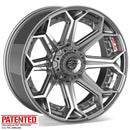 4PLAY 4P80R Brushed Wheel Brushed Gunmetal Wheel