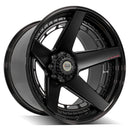 4PLAY 4PF5 Black Wheel Matte Black Center and Gloss Black Barrel