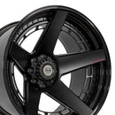 4PLAY 4PF5 Black Wheel Matte Black Center and Gloss Black Barrel