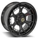 4PLAY 4PF6 Black Wheel Matte Black Center and Gloss Black Barrel
