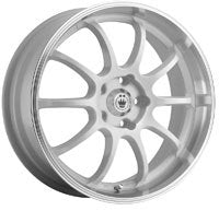 Konig 26W Lightning gloss white with machined lip