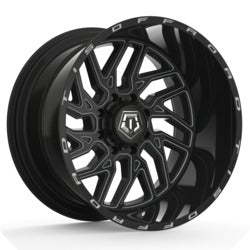 TIS 544BM gloss black with milled accents