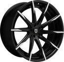 Lexani 15CSS(MBT) CSS15 gloss black with mirror machined spoke tips