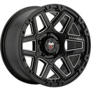 Mamba 595MB M23 gloss black with ball cut spoke accents