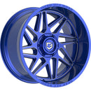 Gear Off Road 761BLM gloss blue w/milled accents & lip logo