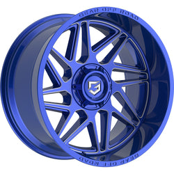 Gear Off Road 761BLM gloss blue w/milled accents & lip logo