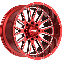 Worx 818RM gloss candy red w/milled accents