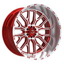TIS 560MRL gloss red machined face & lip logo