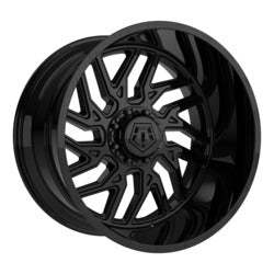 TIS 544GB gloss black with milled & painted lip logo