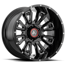 Asanti Off Road AB808 BLACKHAWK BW GLOSS BLACK MILLED