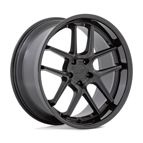 American Racing AR942 ST MATTE BLACK W/ GLOSS BLACK LIP