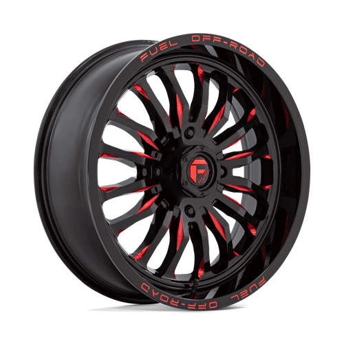 Fuel UTV D822 ARC UTV ST GLOSS BLACK MILLED RED