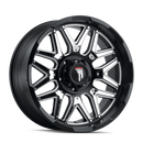 AMERICAN TRUXX AT151 MATTE BLACK/MILLED W/ CHROME INSERT