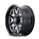 AMERICAN TRUXX AT151 MATTE BLACK/MILLED W/ CHROME INSERT