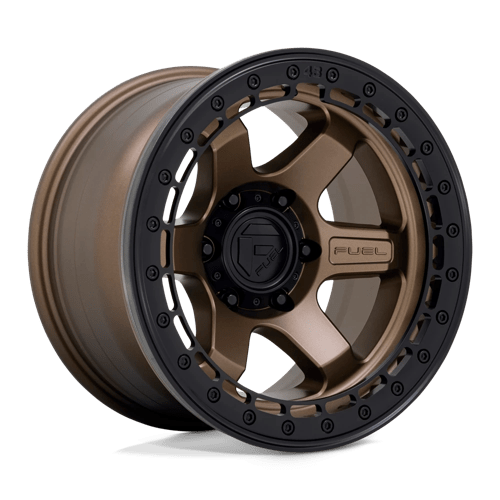 Fuel 1PC D124 BLOCK BEADLOCK N2 MATTE BRONZE W/ MATTE BLACK RING