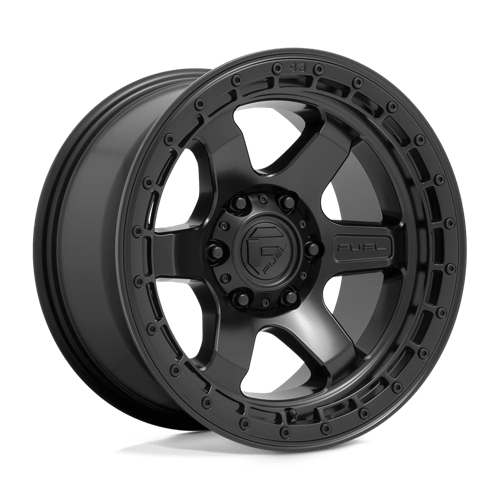 Fuel 1PC D750 BLOCK N2 MATTE BLACK W/ BLACK RING