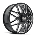 CALI OFF-ROAD 9115D GLOSS BLACK/MILLED SPOKES