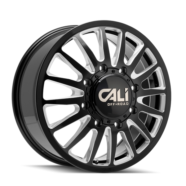 CALI OFF-ROAD 9110D GLOSS BLACK/MILLED SPOKES