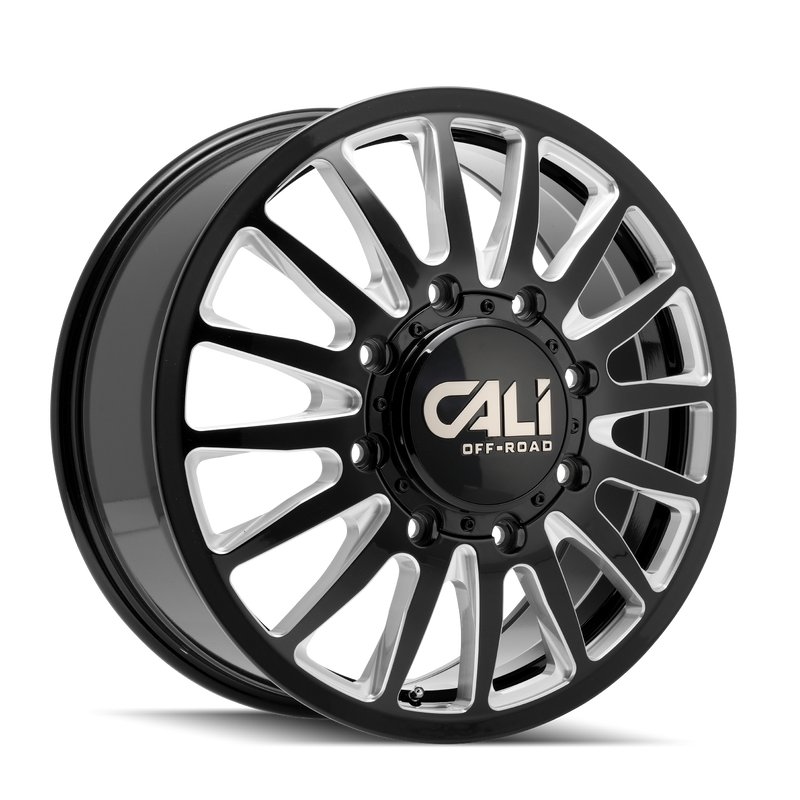 CALI OFF-ROAD 9110D GLOSS BLACK/MILLED SPOKES