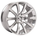 OE Wheels CL02 Silver Wheel Polished Wheel with Painted Inlay