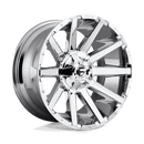 Fuel 1PC D614 CONTRA ST CHROME PLATED