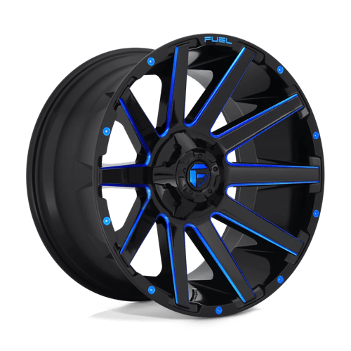 Fuel 1PC D644 CONTRA N2 GLOSS BLACK BLUE TINTED CLEAR