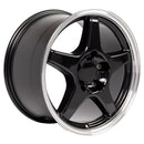 OE Wheels CV01 Black Wheel Black Wheel with Machined Lip