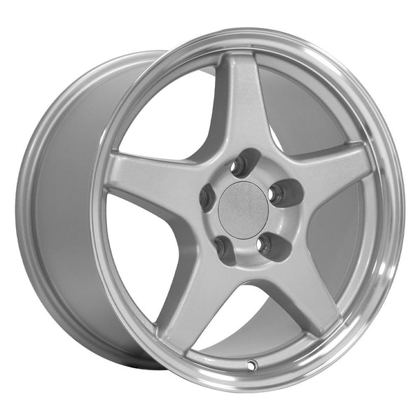 OE Wheels CV01 Silver Wheel Silver Wheel with Machined Lip