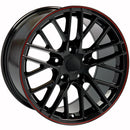 OE Wheels CV08B Black Wheel Black Wheel