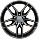 OE Wheels CV18A Machined Wheel Satin Black Machined Wheel