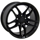 OE Wheels CV27A Black Wheel Satin Black Wheel