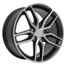 OE Wheels CV27B Machined Wheel Satin Black Machined Wheel
