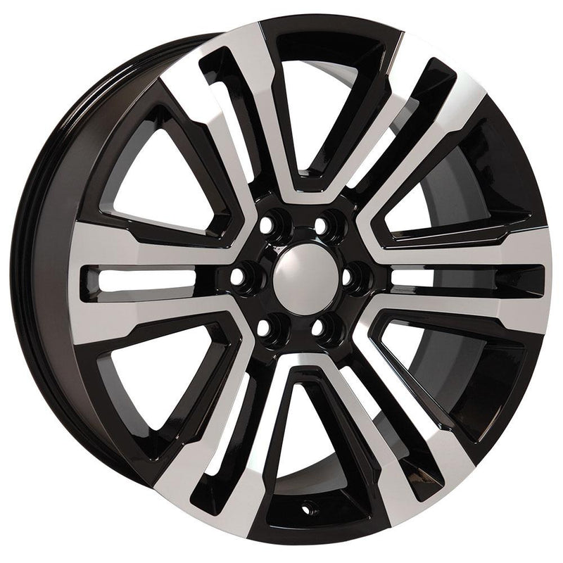 OE Wheels CV44 Machined Wheel Black Machined Wheel