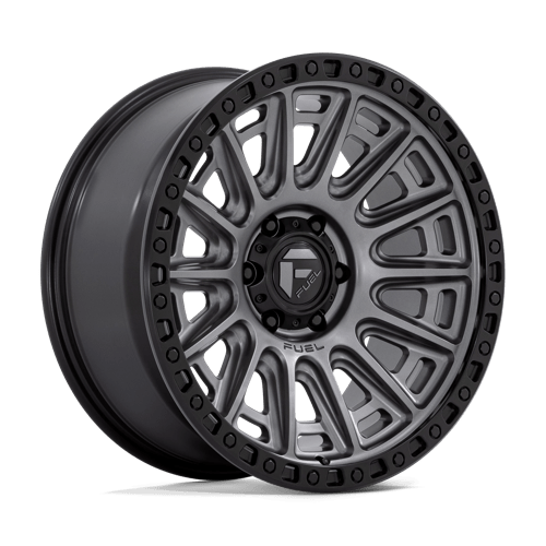Fuel 1PC D835 CYCLE ST MATTE GUNMETAL W/ BLACK RING
