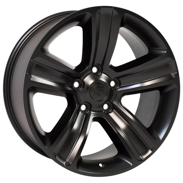 OE Wheels JP17 Black Wheel Satin Black Wheel