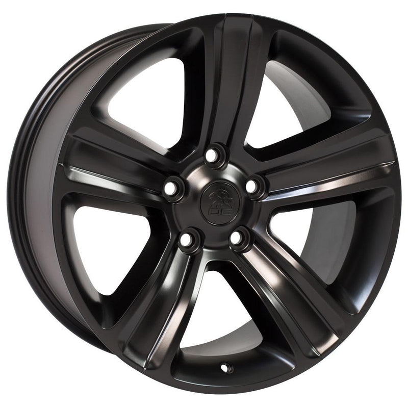 OE Wheels JP17 Black Wheel Satin Black Wheel
