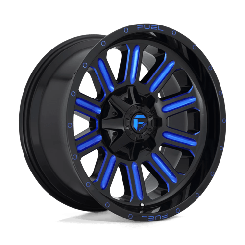 Fuel 1PC D646 HARDLINE N2 GLOSS BLACK BLUE TINTED CLEAR
