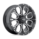 Helo HE879 BW GLOSS BLACK MACHINED & MILLED