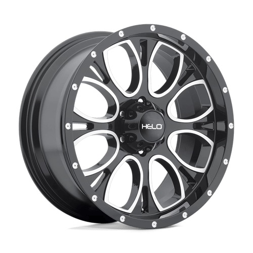 Helo HE879 BW GLOSS BLACK MACHINED & MILLED