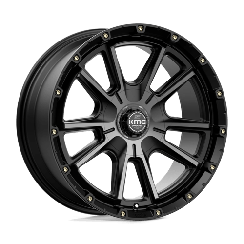KMC KM100 SYNC BW SATIN BLACK W/ GRAY TINT