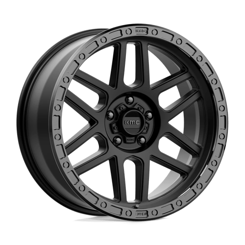 KMC KM544 MESA BW SATIN BLACK W/ GLOSS BLACK LIP