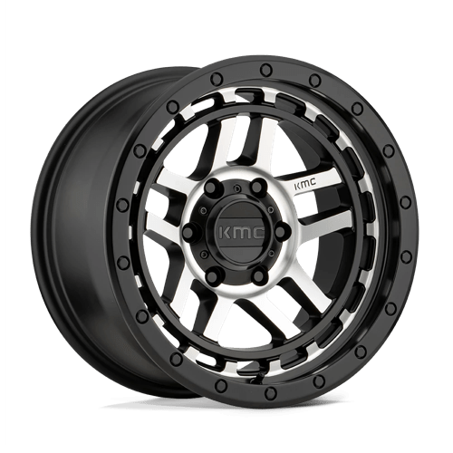 KMC KM540 RECON BW SATIN BLACK MACHINED