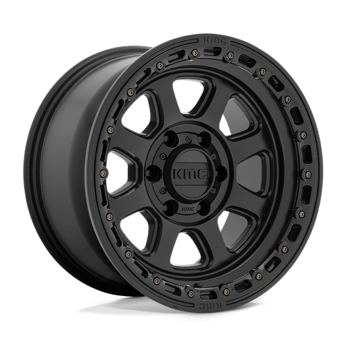 KMC KM548 CHASE NW SATIN BLACK W/ GLOSS BLACK LIP