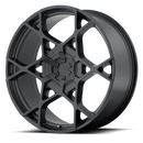 KMC KM695 CROSSHAIR BW SATIN BLACK