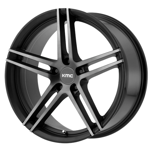 KMC KM703 MONOPHONIC BW SATIN BLACK W/ TITANIUM BLACK FACE