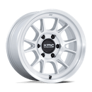 KMC KM729 RANGE NW GLOSS SILVER W/ MACHINED FACE